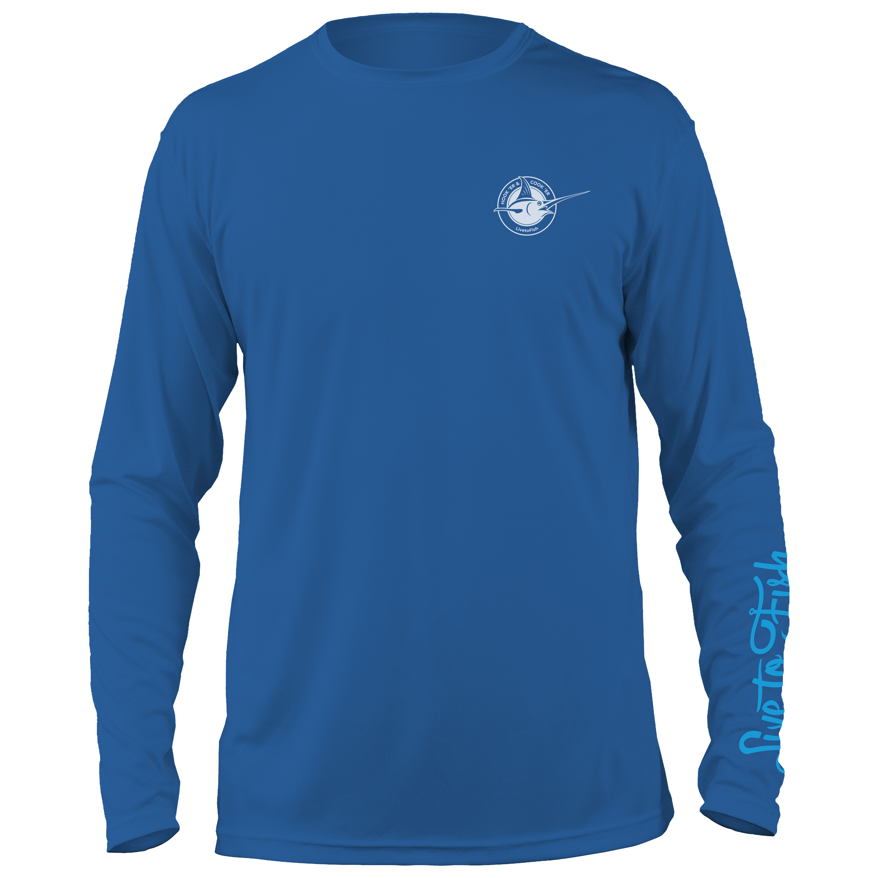 Classic Marlin Long Sleeve UV Shirt, Offshore Blue