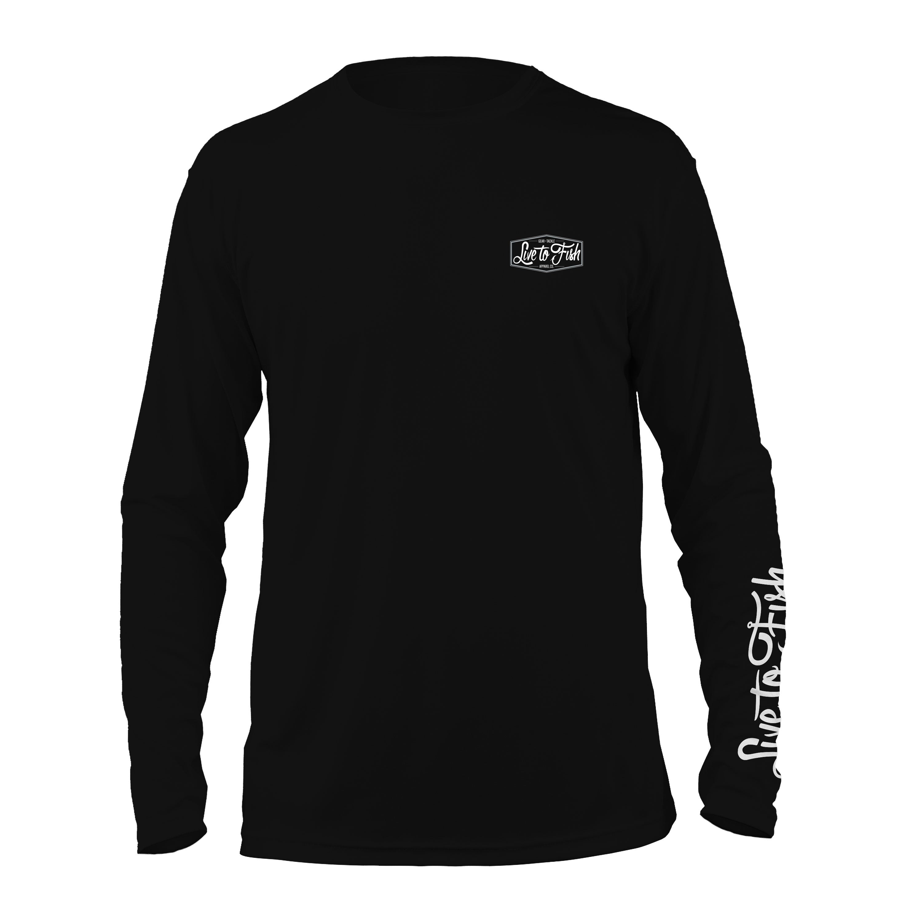 LTFFLA Established Floridian Long Sleeve UV Shirt, Black | Live to Fish