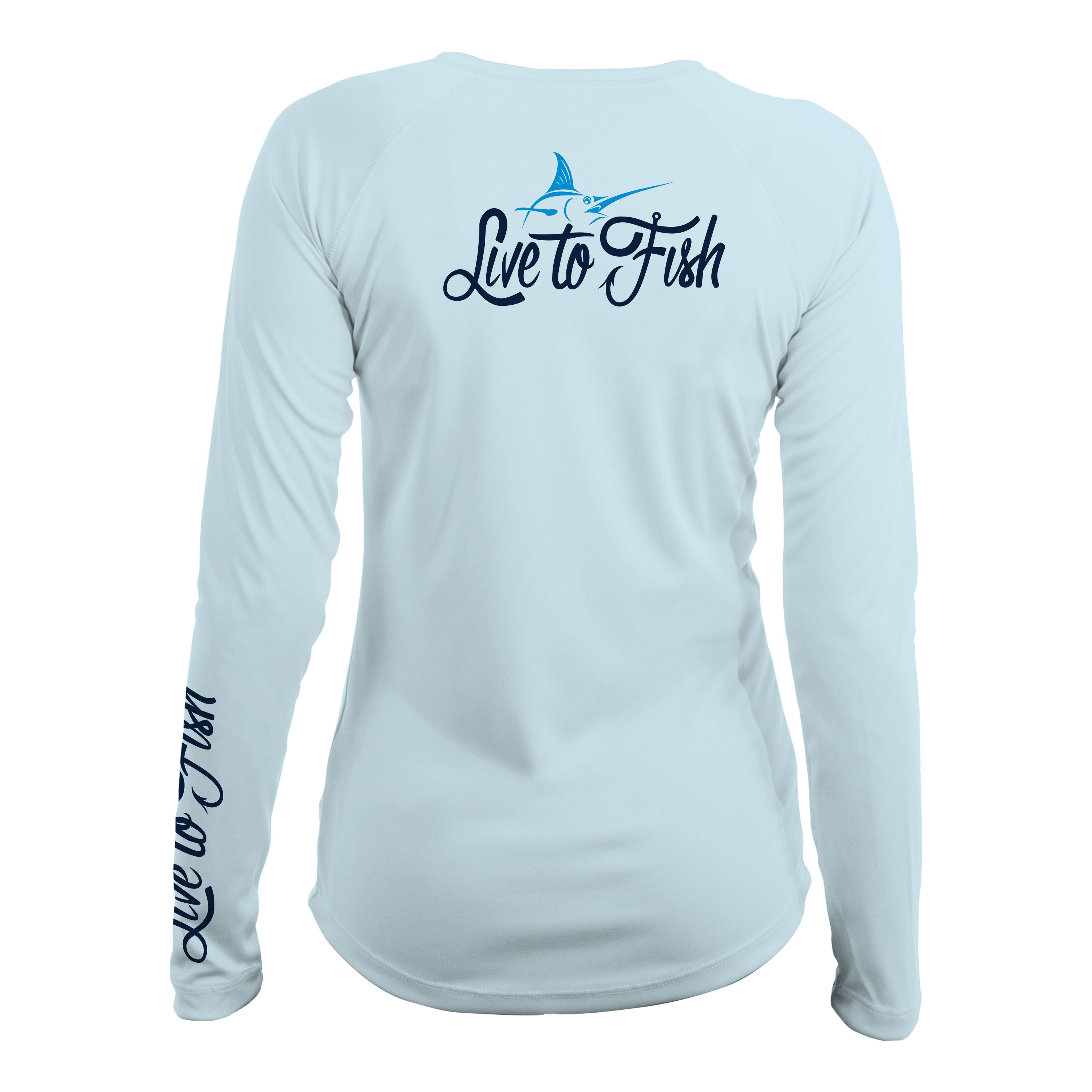 Classic Marlin Women's Long Sleeve UV Shirt, Blue | Live to Fish